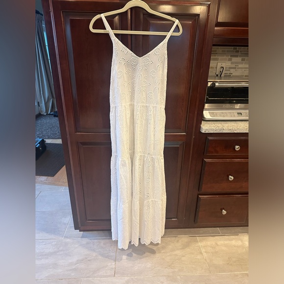 Splendid white eyelet maxi dress xs - Picture 1 of 5
